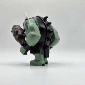LEGO Troll Sand Green w Black Armor Minifigure (cas424) Castle Fantasy Era 7097