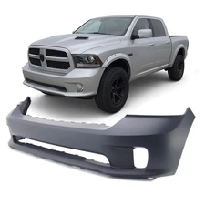 Primed Front Bumper Cover for 2013-2018 Dodge RAM 1500 Sport & Express