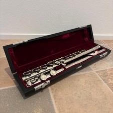 Muramatsu M-70 Flute Silver Lip Plate Good Condition Used With Hard Case