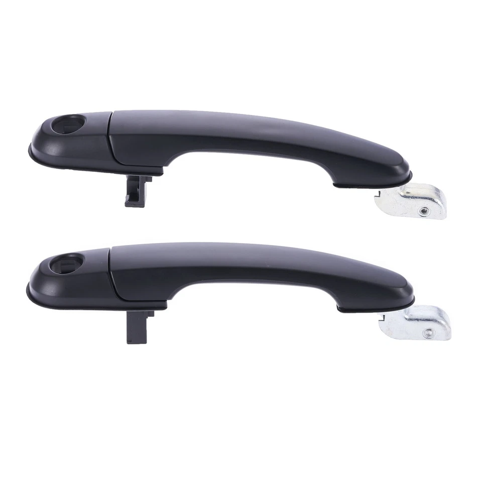 4pc Front Rear Left & Right Outer Door Handle Black for Hyundai Tucson JM 04 -10 - Image 4 of 4