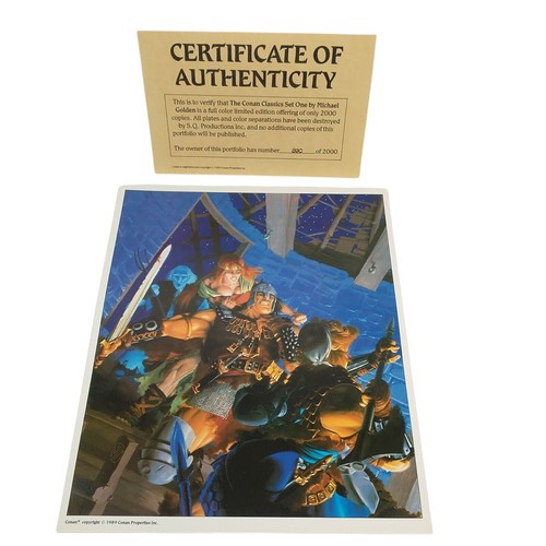 The Conan Classics Collection Set 1 Michael Golden Art Prints 890/2000 - Picture 7 of 12
