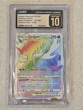 Hisuian Samurott VSTAR CGC 10 PRISTINE 197/189 Astral Radiance Secret Rainbow on eBay