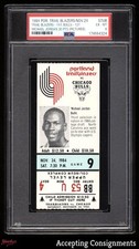 Nov. 24 1984 Bulls vs. Blazers Ticket Stub Michael Jordan ROOKIE Pictured PSA 6