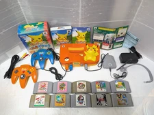 Nintendo 64 Pokemon Pikachu Region Free Console 2Controllers  N64 japan