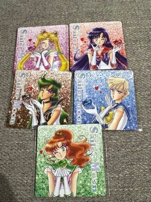 Sailor Moon Meiji Collaboration Uranus Chibiusa Venus Magnetfolie 5 Stück Neu