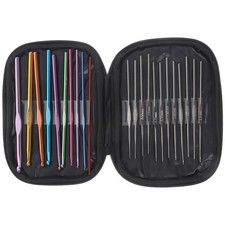 22 Pieces Crochet Hooks Aluminium And Steel Needle Set For Carpet Making