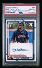 2024 Bowman - Paper Bowman 1  Autograph Brice Matthews #PPRA-BM (AU, RC) Astros