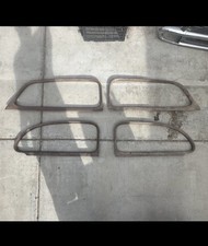 1939 Chevy 2dr Sedan Front Back Windows Garnish Trim Original-used-set 1939 Chevy 2dr Sedan Front Back Windows Garnish Trim Original-used-set