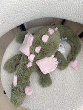 Jellycat Malachy Dragon Green Pink Plush Easter Kid's Stuffed Animal NWT