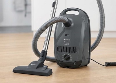 Miele Classic C1 Pure Suction PowerLine Graphite Gray Canister Vacuum Cleaner