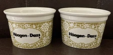 Set of 2 Tognana Häagen-Dazs Ice Cream Bowls 3 1/4” Italy 