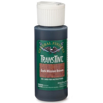 General Finishes - Wood Dye Stain - Alcohol/Water Soluble - 6006 - Dark Mission