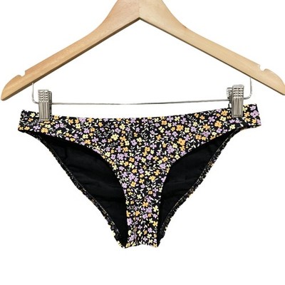 Matteau Bikini Bottom Womens 3 Multicolour Floral Brief Lined Stretch Swim