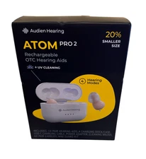 Audien ATOM PRO 2 Wireless Rechargeable OTC Hearing Aids
