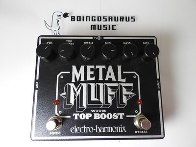 Electro Harmonix Metal Muff w/Top Boost High Gain Distortion Effects Pedal