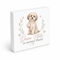 Holzbild In 15X15 Cm Hundespruch - Hundefreunde Holzdeko Mit Spruch: Deine