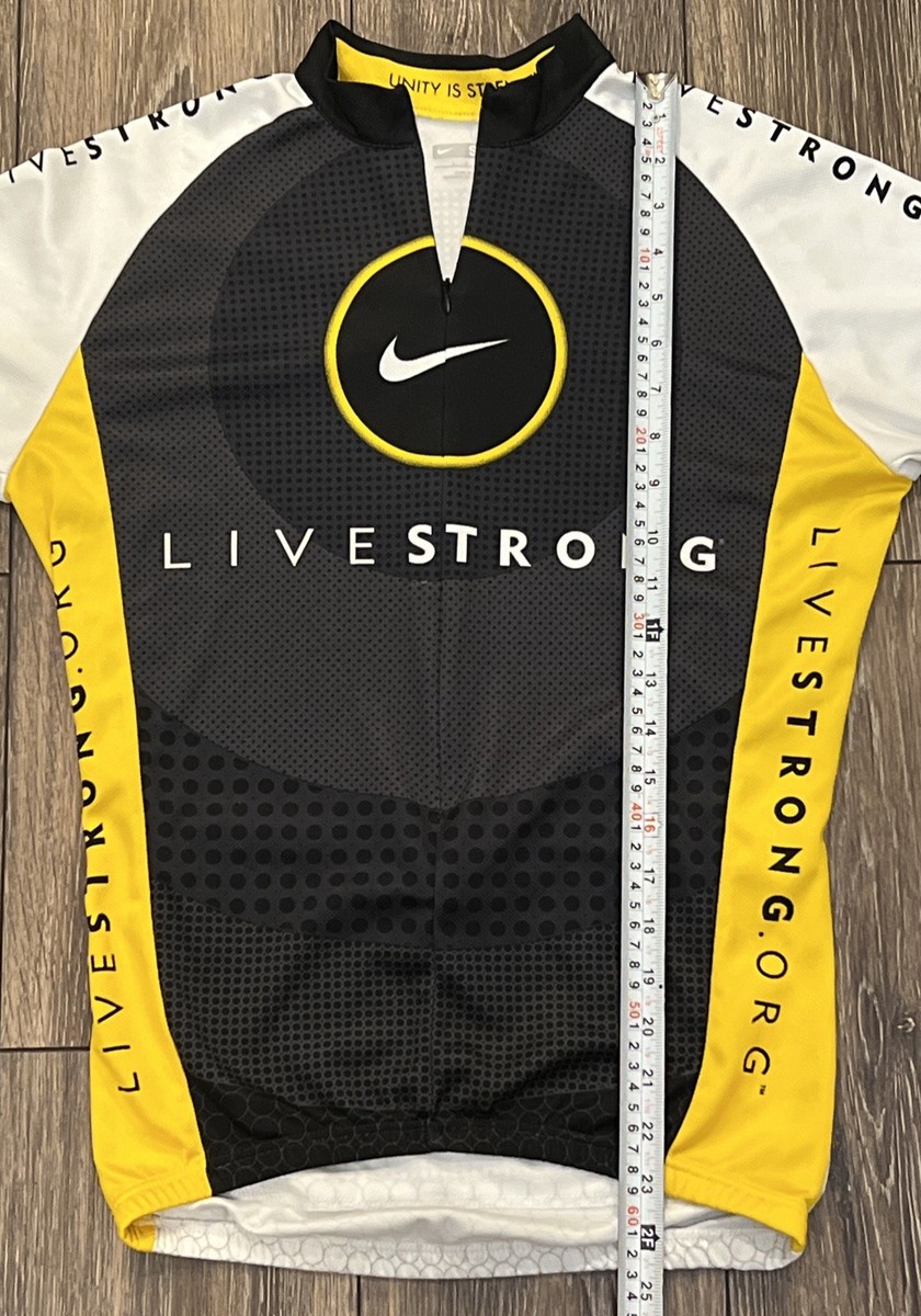 Vintage Nike Cycling Livestrong Jersey Lance Armstrong Black
