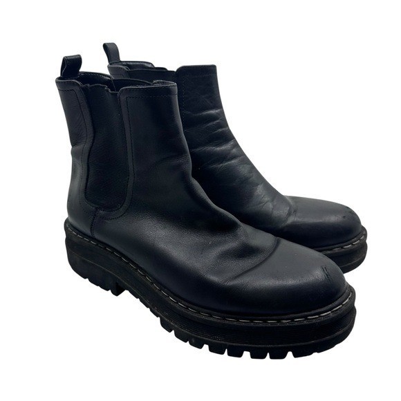 SAOLA Stivaletti Marc Fisher donna 9 M Padmia Chelsea stivaletto pelle nero suola a strappo