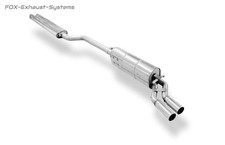 Edelstahl Sportauspuff-Komplettanlage BMW 6er E24 635 CSi 2x63mm scharf