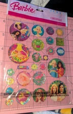 Hallmark Stickers Barbie Dimensional Jewels 1 Sheet New 2006