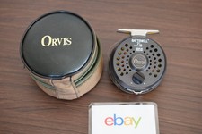 Orvis Battenkill Disc 7/8 Fly Reel Silver Rim, funzionamento regolare, piccol...