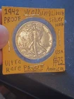 1942 PROOF WALKING LIBERTY HALF DOLLAR Decent Eye Appeal Strong Strike USA