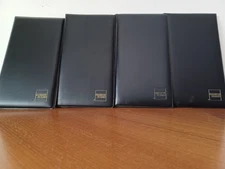 (4) NEW American Express Black Double Panel Check Presenter Restaurant Receipt