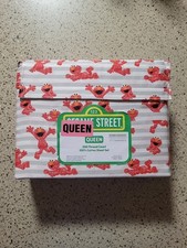 Elmo Sesame Street QUEEN Bedsheets 100 Cotton Sheet Set 17" Deep Pocket NWT