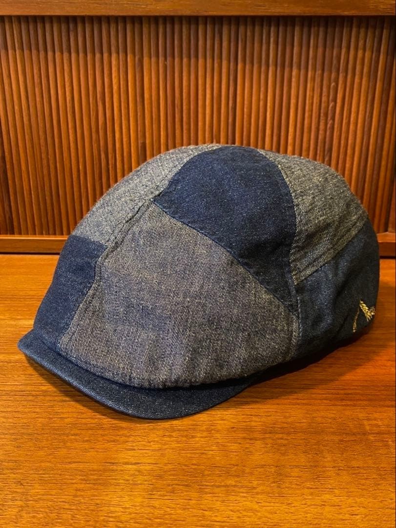 EVISU Denim Hunting Hat Seagull Logo Rare Excellent Condition image 2