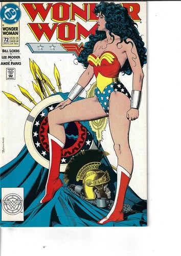 Wonder Woman 72 (2nd Series) Classic Bollard Cover VF 1993 Glossy