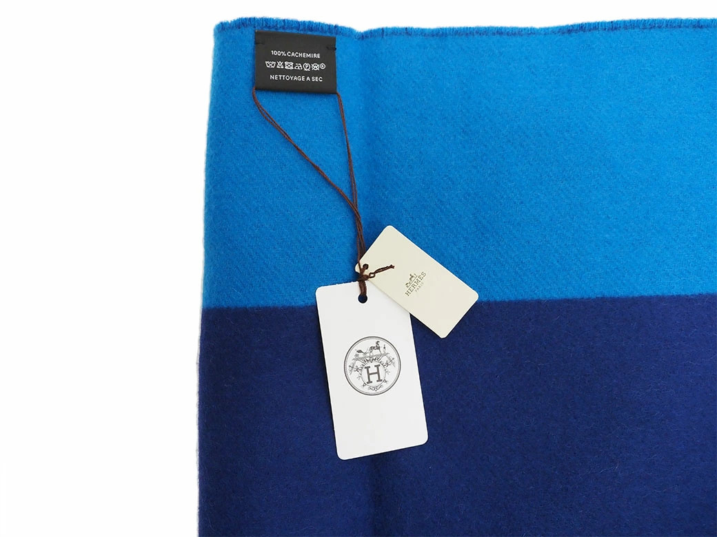 HERMES H259076S Double H Cashmere Scarf Authentic image 4