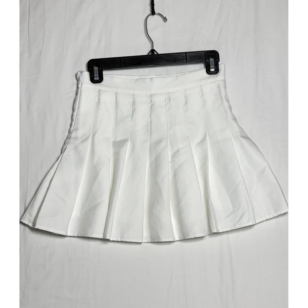 Tennis Skirt Pleated Mini White Schoolgirl Athleisure Style