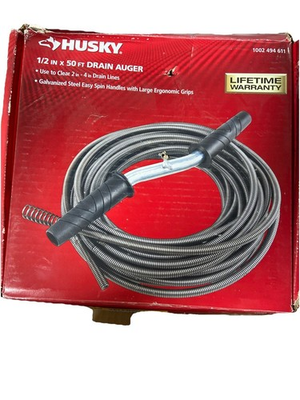 #ad #ad Husky Drain Auger 1 2 in. x 50 ft 1002494611 USED $42.00