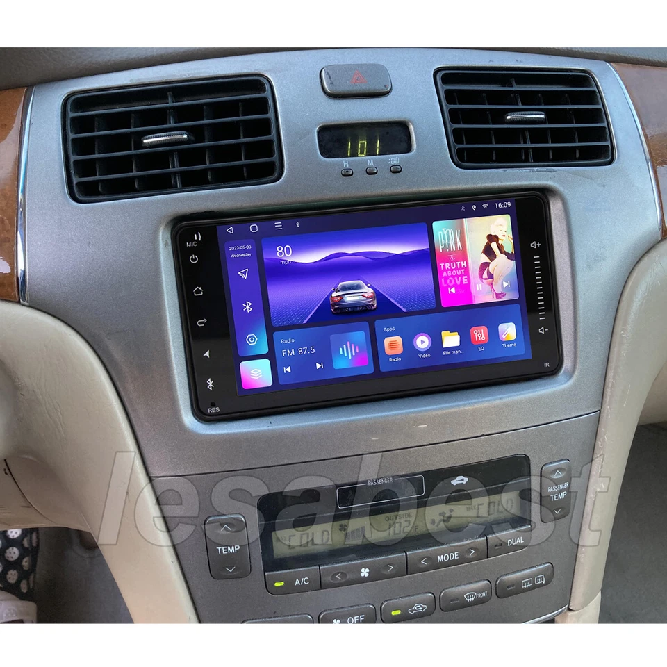 Radio estéreo para automóvil automático reproductor GPS para Lexus ES330 2004-2006 Apple CarPlay Android Foto 4 de 4