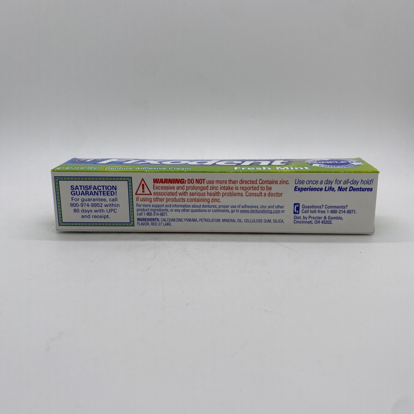 Fixodent Fresh Mint Denture Adhesive Cream, 2.4 oz eBay