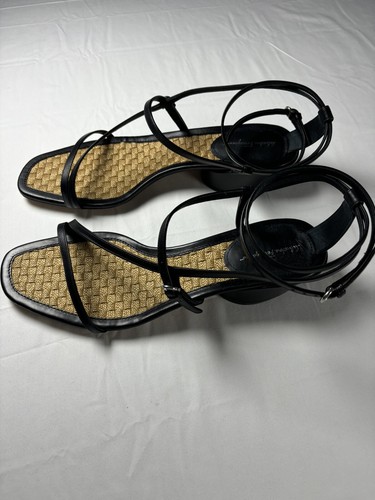 FERRAGAMO - EGADI LEATHER SANDALS SIZE 11 - Picture 2 of 10