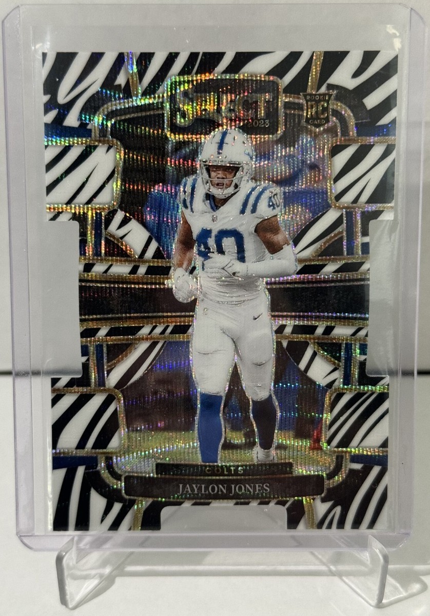 2023 Panini Select - Jaylon Jones Rookie - Die Cut Zebra Prizm