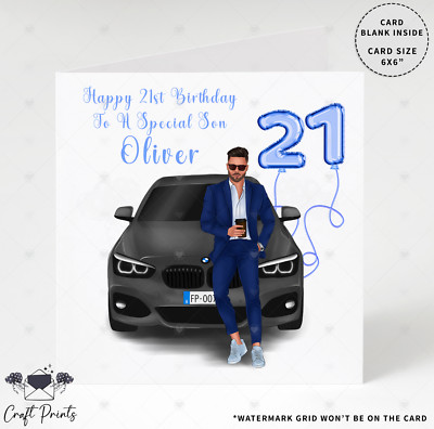 Personalised Birthday Card for Male Son Grandson Nephew Brother 18th ...