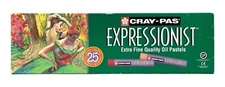 CRAY-PAS Expressionist Extra Fine Quality Oil Pastels Artist Set of 25 Colors