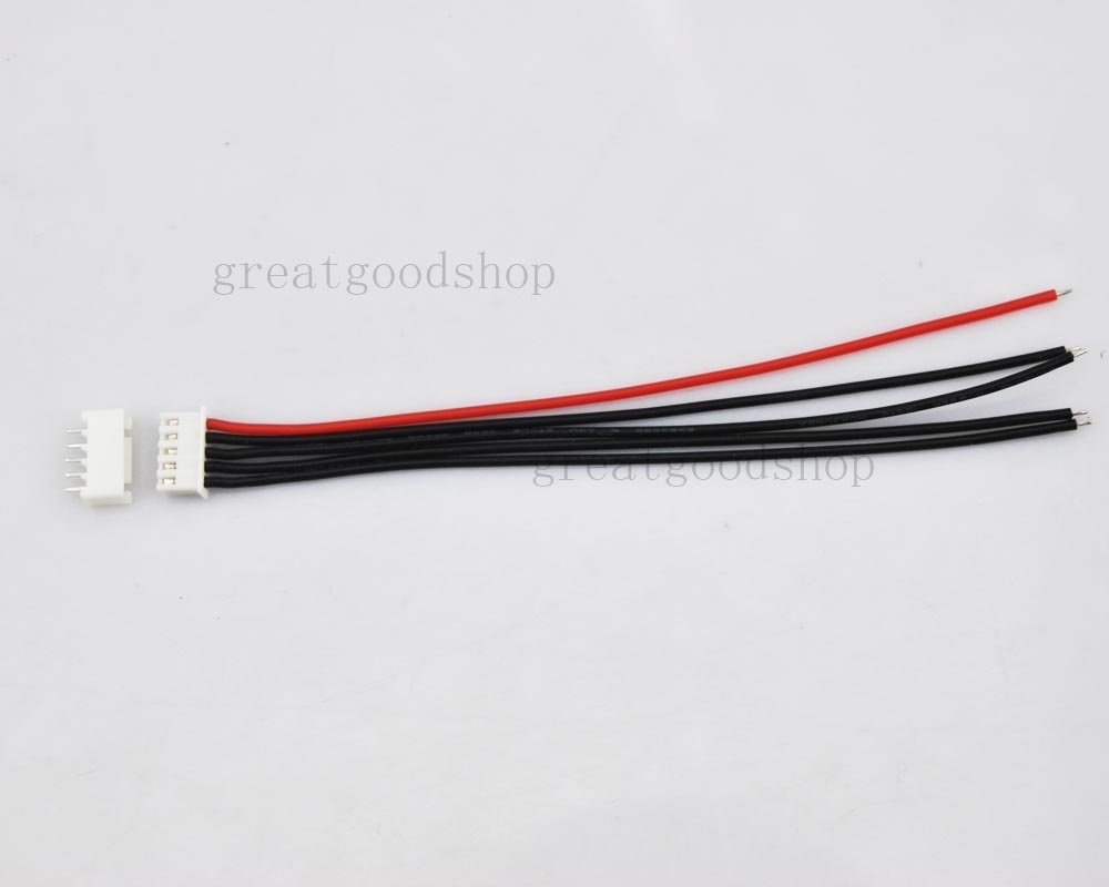 OliRC 10 Pezzi 10 Cm JST-XH 4S Equilibrio Spina Connettore Adattatore Condurre Filo 22awg Silicone Cavo Per RC Lipo Batterie Carica (124-10 - Foto 5