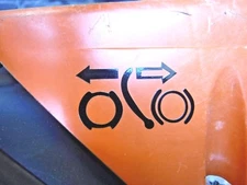 STIHL CUSTOM CHAINSAW CHAIN BRAKE LEVER DISENGAGE DECAL ID STICKER PICTORIAL