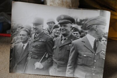 WK2 original großes Presse Typ Foto Befreiung von Paris d