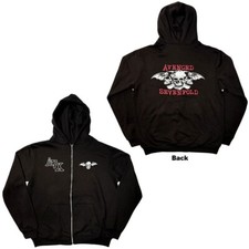 Avenged Sevenfold 'Dead Head' Black Zip Hoodie - NEW OFFICIAL