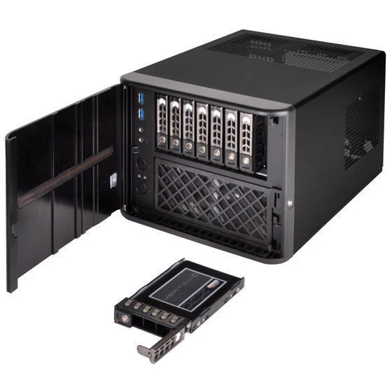 Silverstone CS280B Premium 8 Bay 2.5inch Small Form Factor (SFF) NAS Case - Image 3 of 4