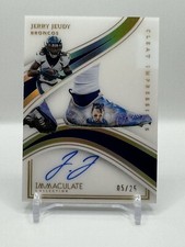 2023 Immaculate Jerry Jeudy Cleat Impressions /25 On Card Auto
