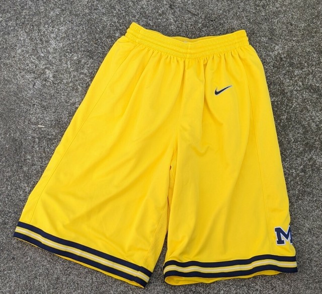 VTG Michigan Wolverines Nike Authentic Basketball Shorts Sm Fab