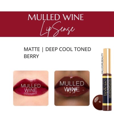 MULLED WINE LipSense NEW/SEALED Full Size Lasting Liquid Lip Color By SeneGence