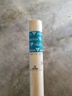 Canson - Sketching and Tracing Paper Roll . - White - 24'' x 20 yds.