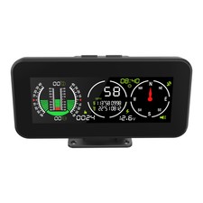 Medidor de pendiente digital automotriz HUD velocímetro GPS brújula alarma de exceso de velocidad