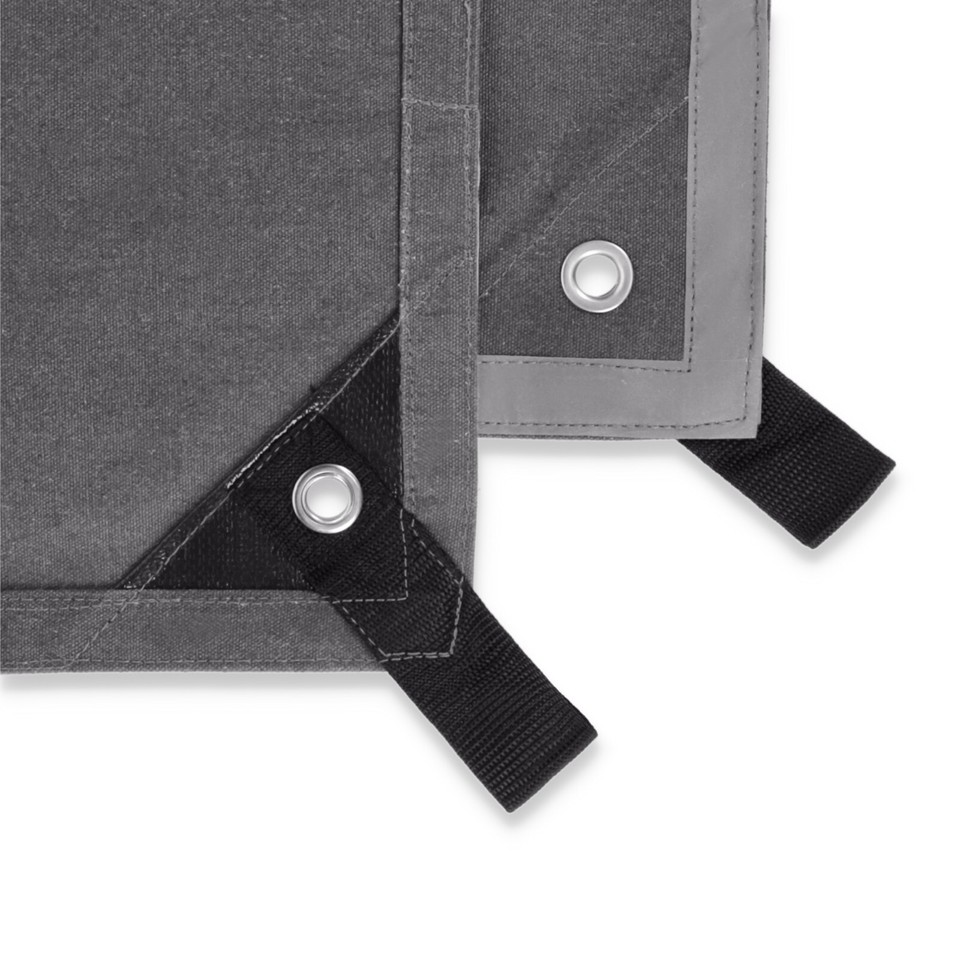 Dekzeil Waterdicht Heavy Duty - 1x1,5m 1,2x1,5m 1,8x2,4m 2x2,5m 3x4m 3x6m Wit canvas zeil met versterkte doorvoertules - Tuinmeubilair Auto Multifunctionele hoezen Vel(1.5x2m